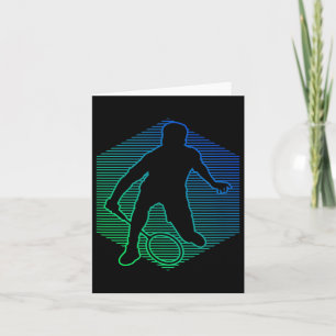 Badminton Shuttle Squash Womens Badminton Player Card