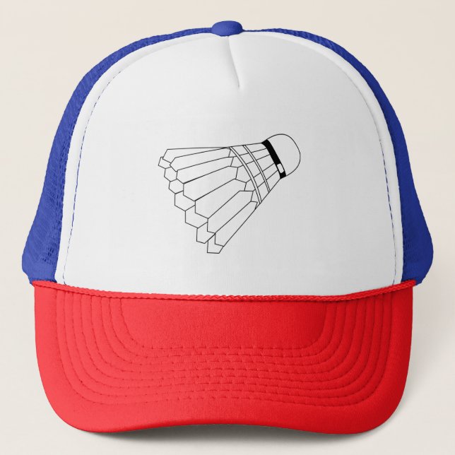 Badminton Shuttle Trucker Hat (Front)