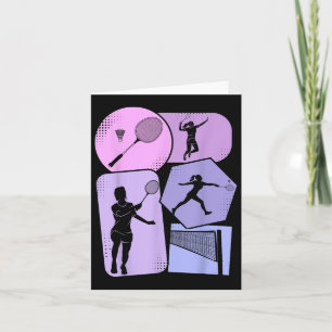 Badminton Shuttle Women Girls Card