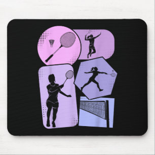 Badminton Shuttle Women Girls Mouse Pad