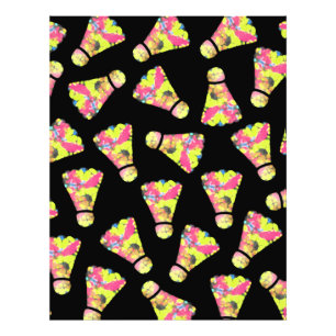 Badminton Shuttlecock Art Colourful pattern gift Photo Print