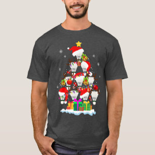 Badminton Shuttlecock Christmas Tree Badminton Lov T-Shirt