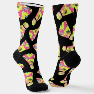 Badminton Shuttlecock colourful pattern Crew Socks