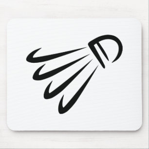 Badminton shuttlecock mouse pad