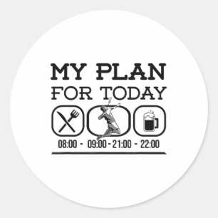 Badminton Shuttles Badminton Racket Garden Game Ba Classic Round Sticker