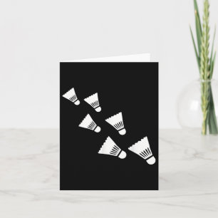 Badminton Shuttles Card