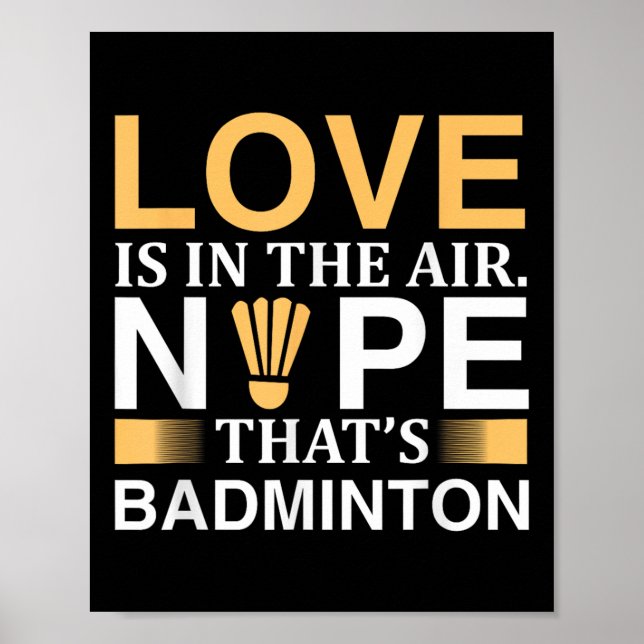 Badminton Shuttles Design For Badminton  Poster (Front)