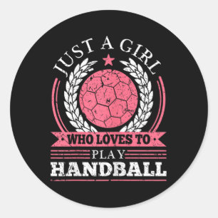 Badminton Shuttles Girls Badminton Classic Round Sticker