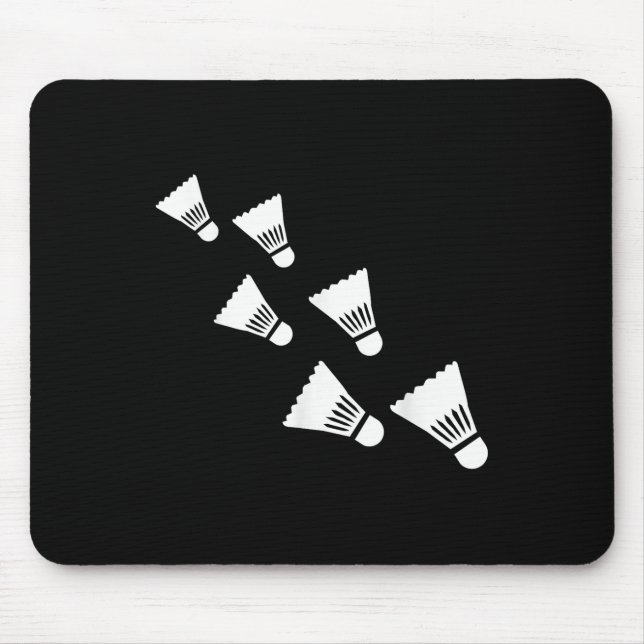 Badminton Shuttles  Mouse Pad (Front)