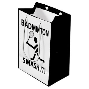 Badminton Smash It Sports Player Badminton Medium Gift Bag