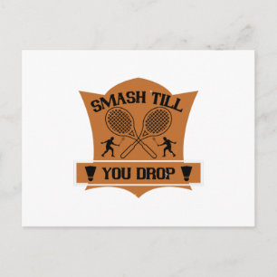 Badminton - Smash till you drop Postcard