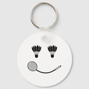 Badminton Smile Love Team Player Coach  Key Ring