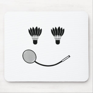 Badminton Smile Love Team Player Coach Mouse Pad