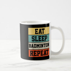 Badminton Sport Player Retro Funny Gift Coffee Mug