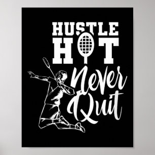 Badminton Sport Player Shuttle Lover Poster