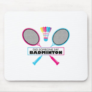 Badminton Sports Hobby Shuttle Retro Mouse Pad