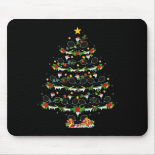 Badminton Sports Lover Lighting Badminton Christma Mouse Pad