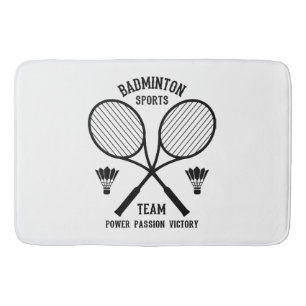 Badminton Sports Team Bath Mat