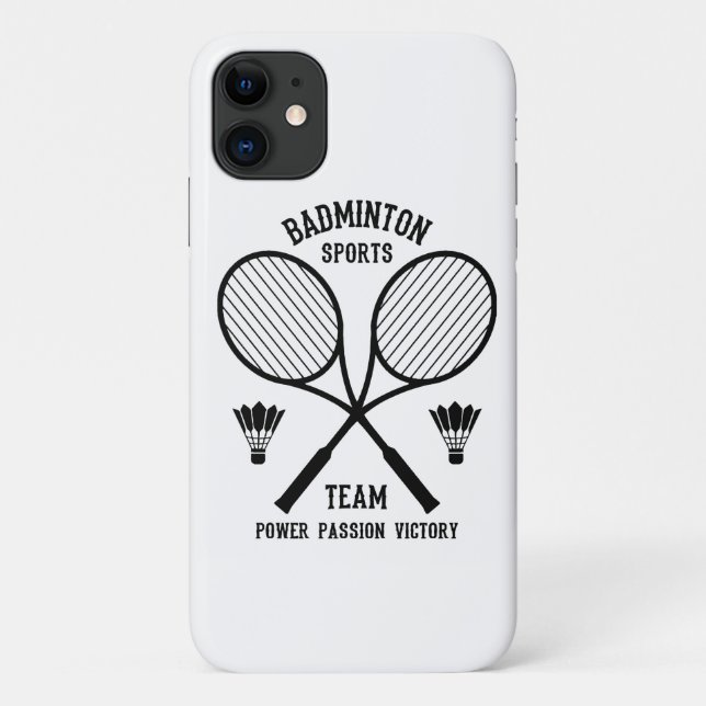 Badminton Sports Team Case-Mate iPhone Case (Back)