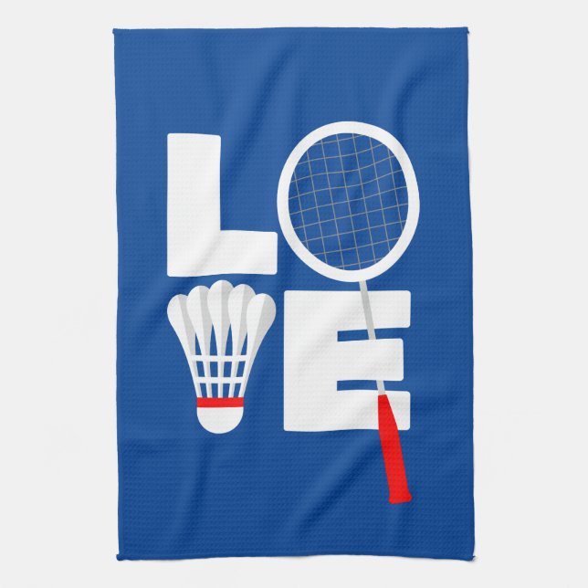 Badminton Sports Towel - LOVE (Vertical)