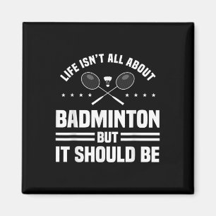 Badminton Sportsperson Game Sport Player Athlete R Magnet