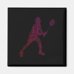 Badminton Squash Badminton Player Shuttle Magnet