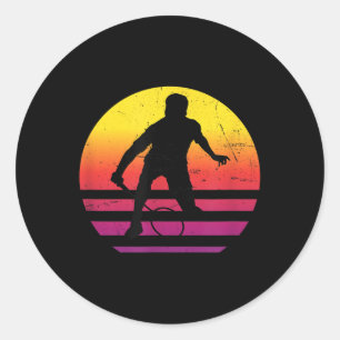 Badminton Squash Mens Shuttle Women Classic Round Sticker