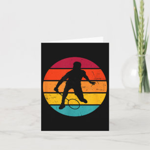 Badminton Squash Shuttle Womens Badminton Player Card