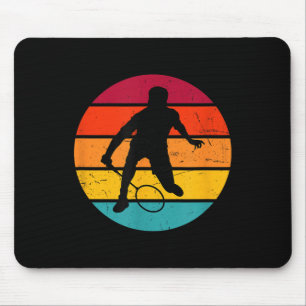 Badminton Squash Shuttle Womens Badminton Player Mouse Pad