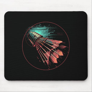 Badminton Steampunk Shuttle Player Mouse Pad
