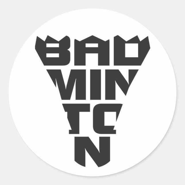Badminton Sticker (Front)