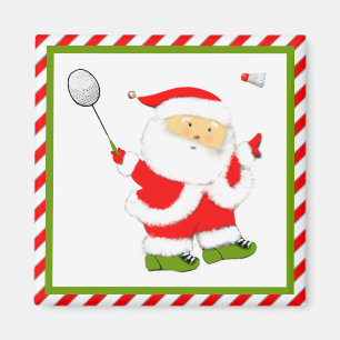 Badminton Stocking Stuffer Magnet