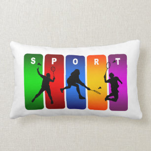 Badminton Super Cool Sport Design Lumbar Cushion