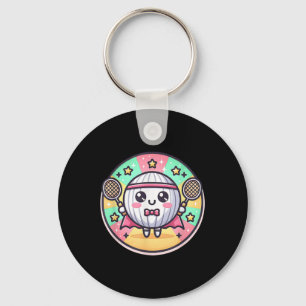 Badminton Superhero Super Hero Badminton Key Ring