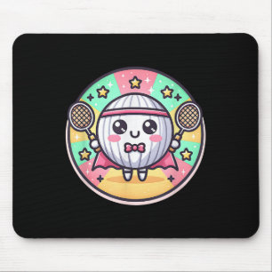 Badminton Superhero Super Hero Badminton Mouse Pad