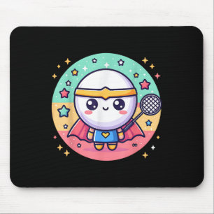 Badminton Superhero Super Hero Badminton Mouse Pad