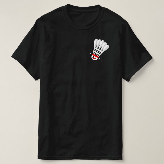 Badminton T-Shirt - Happy Birdie Pocket (Design Front)
