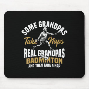 Badminton Team Grandma Shuttle Player Badminton Mouse Pad