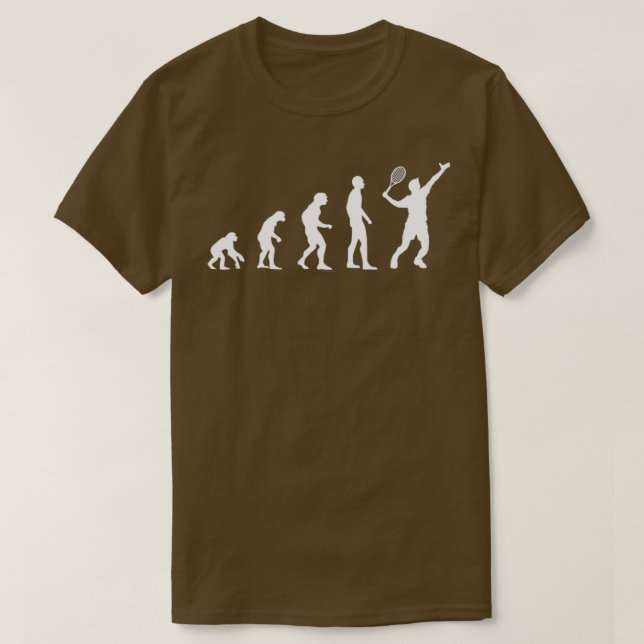 Badminton Tennis Squash Evolution T-Shirt (Design Front)