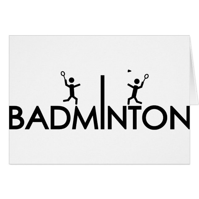 badminton text icon (Front Horizontal)