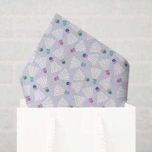 Badminton Tissue Paper, Shuttlecock Birthday Gift Paper