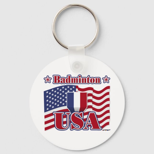 Badminton USA Key Ring (Front)
