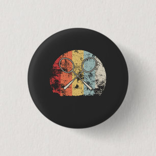 Badminton Vintage 3 Cm Round Badge