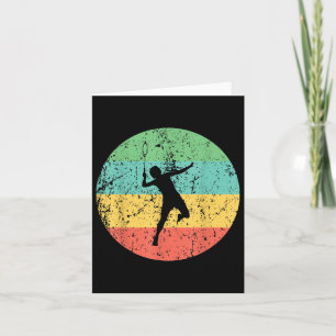 Badminton Vintage Retro Badminton Player Card