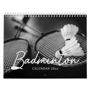 Badminton Wall Calendar