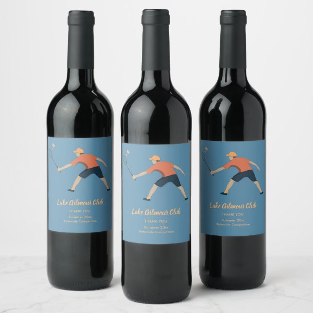 Badminton Wine Label (Bottles)