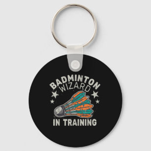 Badminton Wizard In Training Shuttle Sport Ball Sp Key Ring