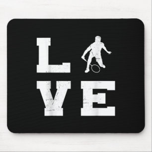 Badminton Womens Mens Badminton Player Shuttle Mouse Pad