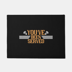 Badminton - You've been served Doormat
