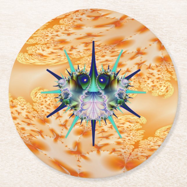 Badna Bug Round Paper Coaster (Front)